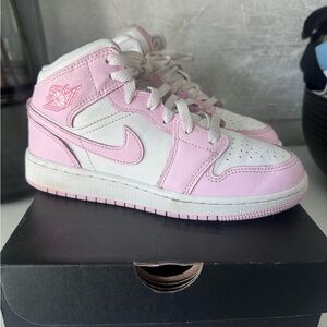 Jordan Kids' Mid Top Sneakers Pink/White